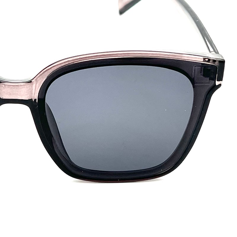 フラットレンズ ワイドスクエアフレーム ビッグサングラス