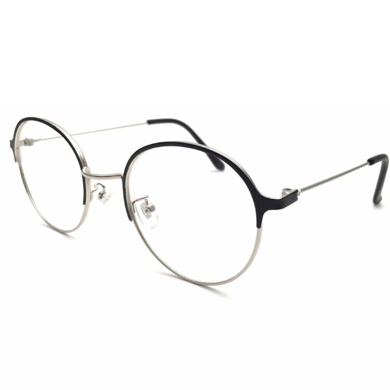 伊達メガネ 、黒×白、ファッション眼鏡、古着 昭和レトロな伊達眼鏡 70年代ファッション【3カラー展開】眼鏡女子