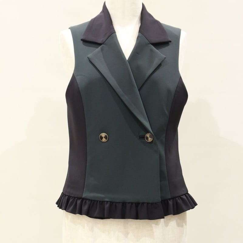 裾フリルベスト | Rufine