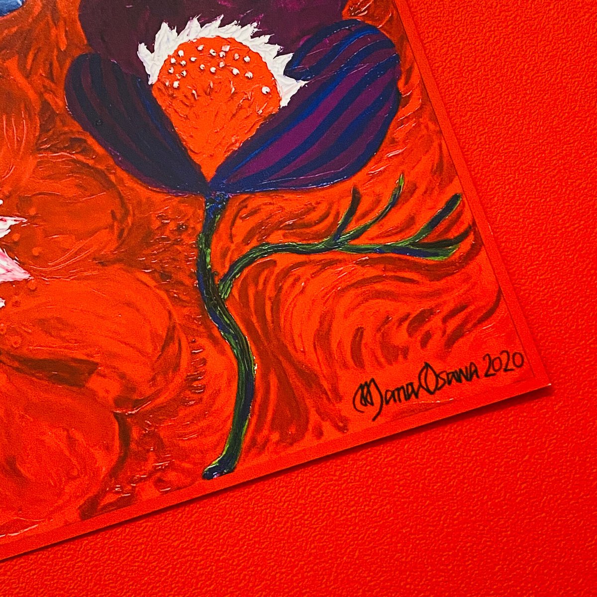 ART CARD B5スクエア 〈BOLD FLOWERS SECOND〉 | Mana Os