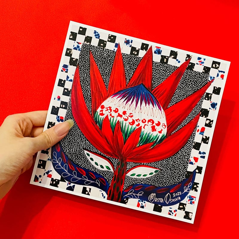 ART CARD B5スクエア 〈King Protea Queen's Gambit〉 |
