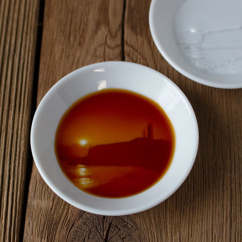 醤油皿 楕円醤油小皿 イエロー