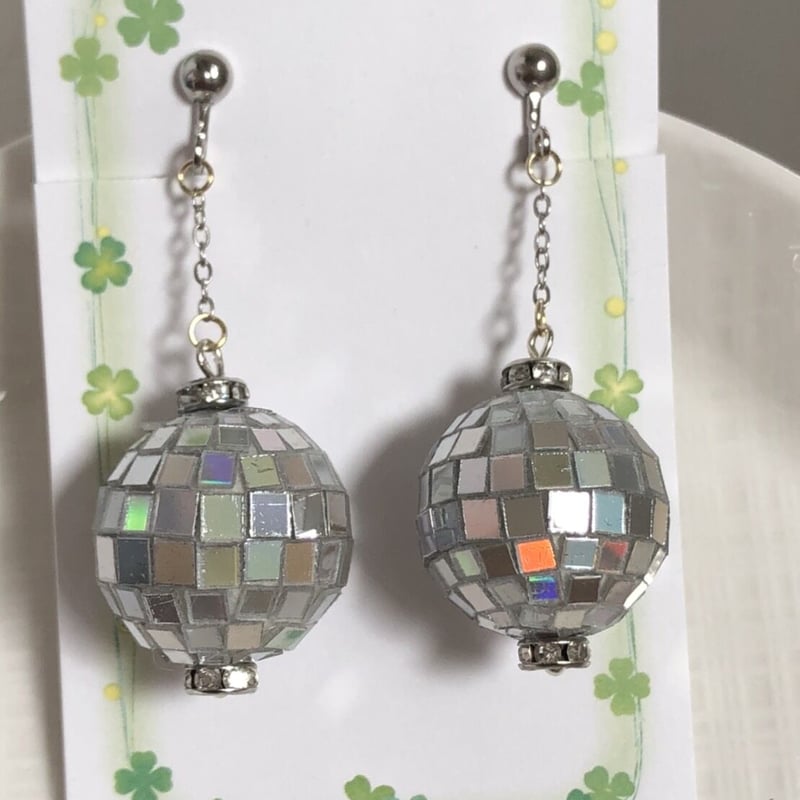 【新品未使用】Dextera ミラーボールピアス ミラーボールのピアス・イヤリング | YOSAKOI 8 STORE