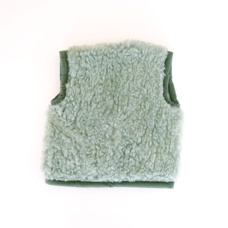 キッズボアベスト グリーン | Polka.