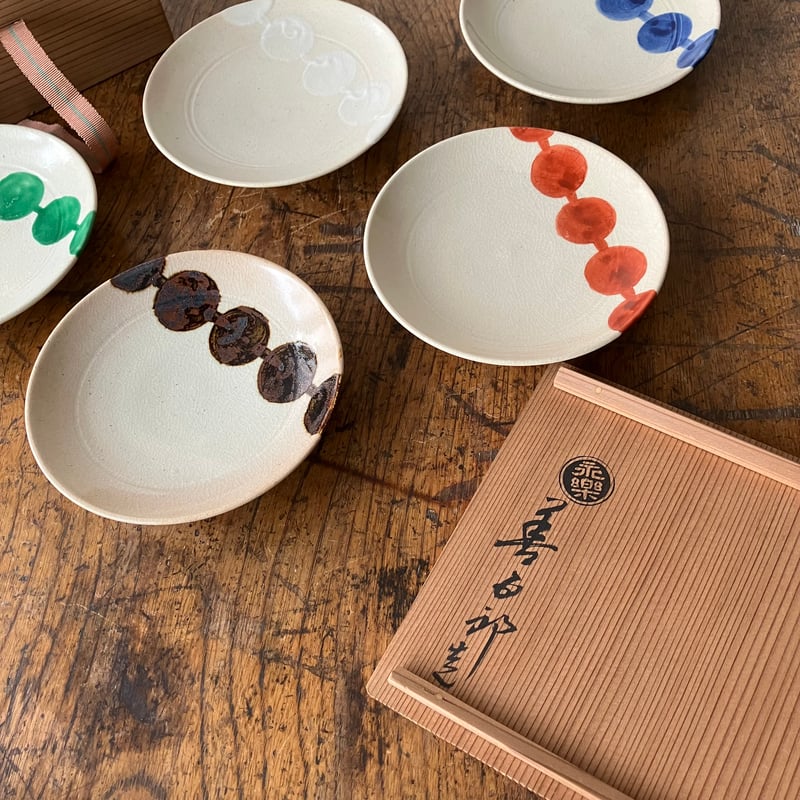 団子皿 都をどり 5枚セット 永楽 | ruchibo