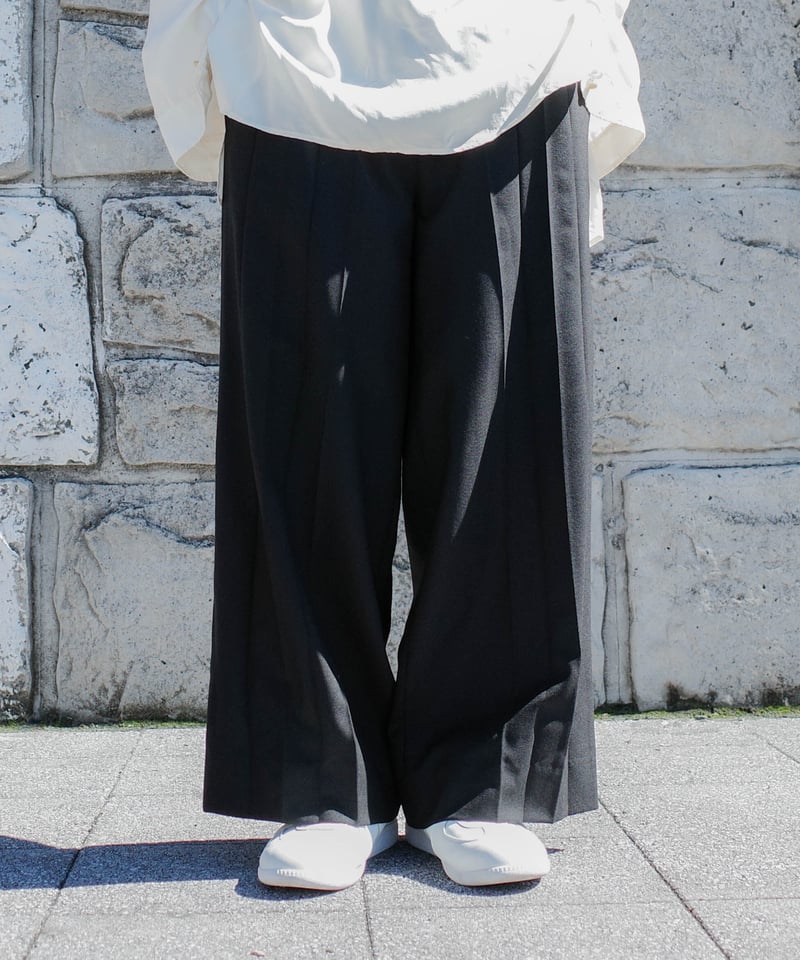 DeadStock PLEATS WOOL WIDE SLACKS | MTM