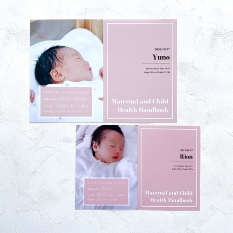 original health handbook cover◆minimal color◆