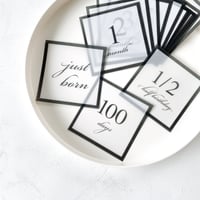 square tracing milestone card set