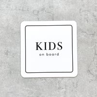 kids magnet car sign 🐼MONOTONE