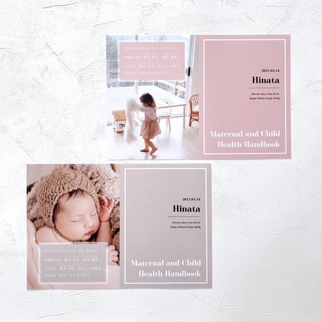 original health handbook cover◆minimal color◆