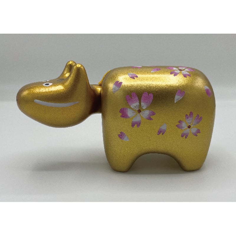 あかべこひろば 限定デザイン 縁起物 金ベコ（桜デザイン） | あかべこ