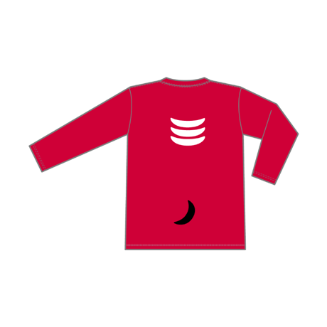 akabeko長袖Tシャツ レッド