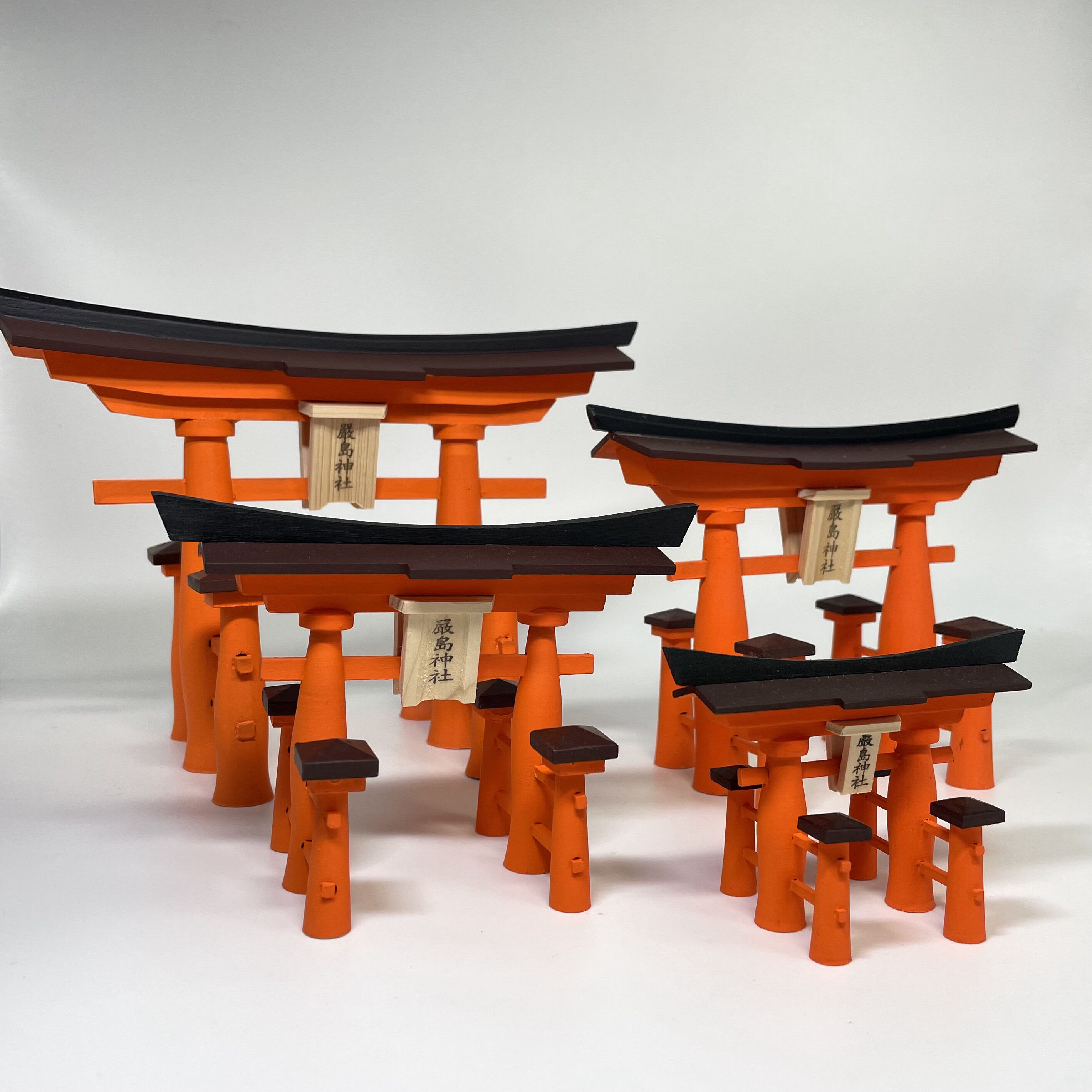 オーダーメイド:瓶詰め厳島神社大鳥居(ハンドメイド品) original
