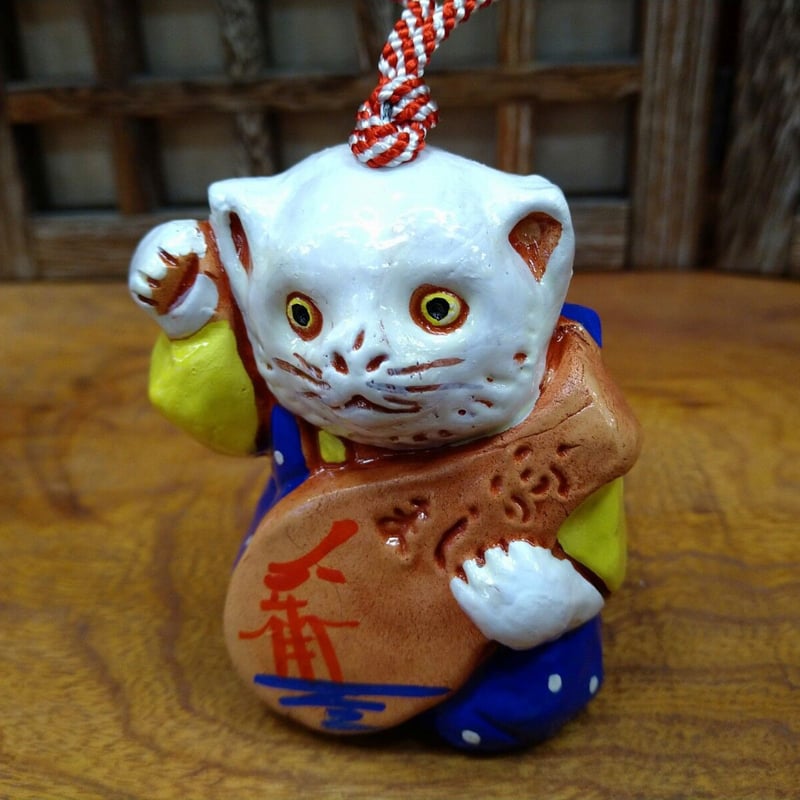 宮島土鈴の招福しゃもじの招き猫 | 宮島のお土産処 ふなつき