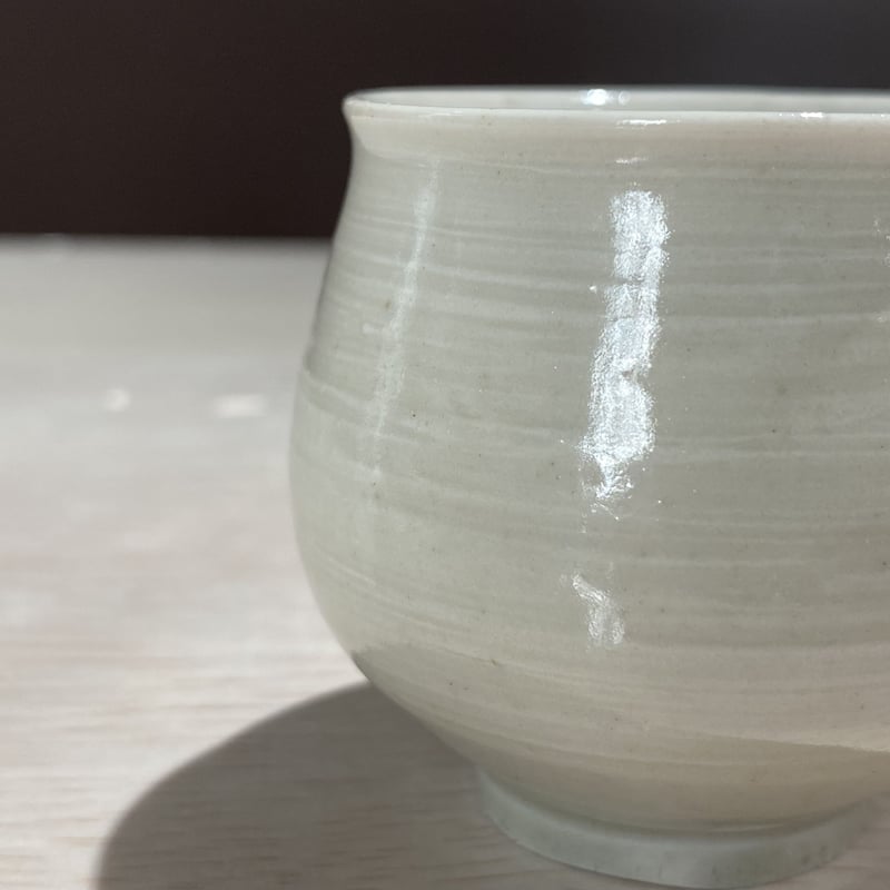 75 白瓷ぐい呑 戸川雅尊 | ryoisseki-online by うつわや涼一石