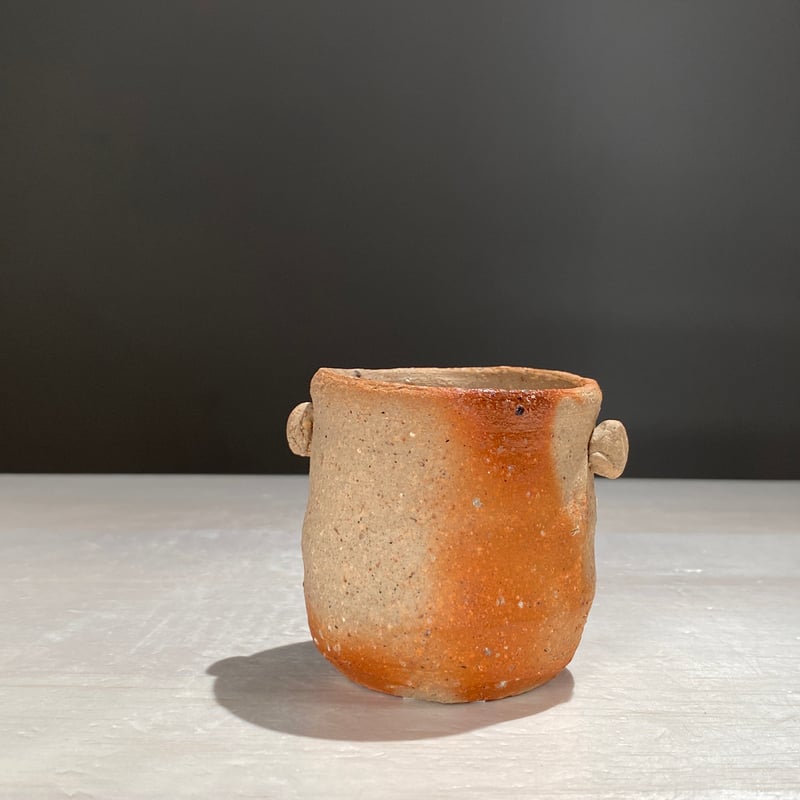 2505-2 備前緋襷擂座ドクロ高台酒呑 佐藤雅國 | ryoisseki-online by