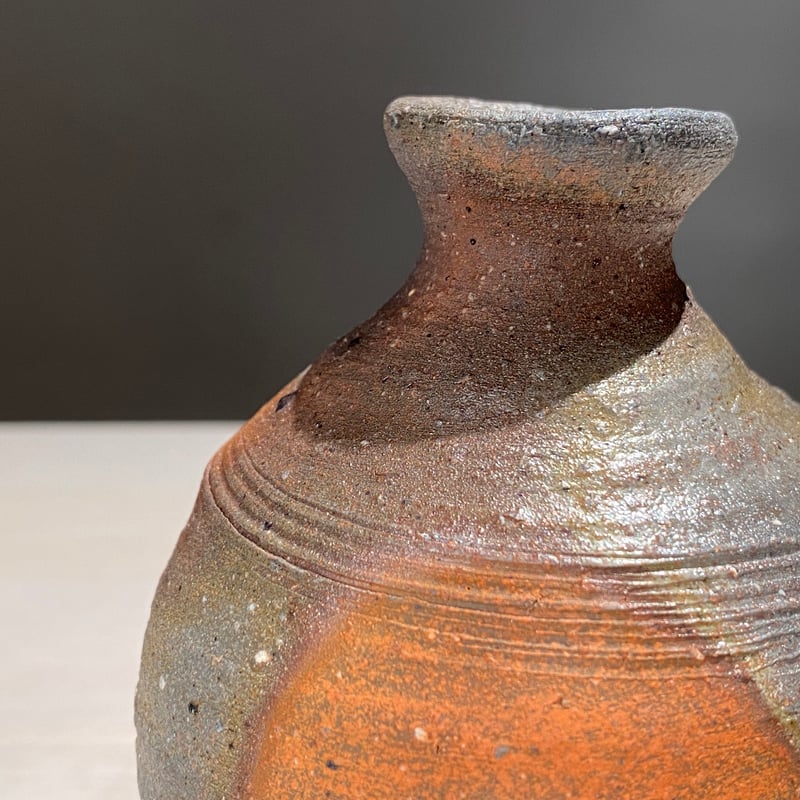 2505-20 備前窯変直線文徳利 佐藤雅國 | ryoisseki-online by うつ