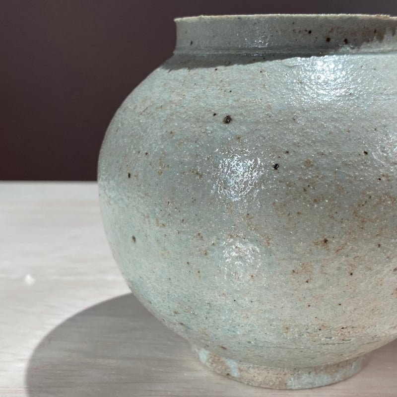 〔灰釉窯変長壺〕みきお 灰釉窯変長壺〕みきお 灰釉窯変長壺〕