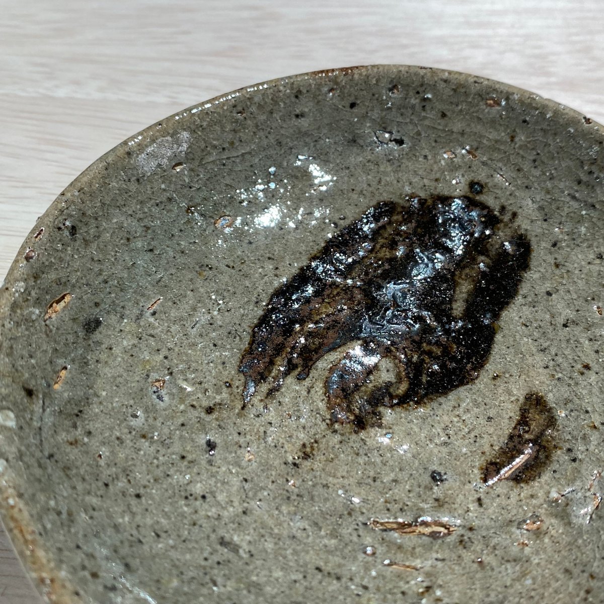 29-2 大谷土絵唐津四寸皿 水谷渉 | ryoisseki-online by うつわ