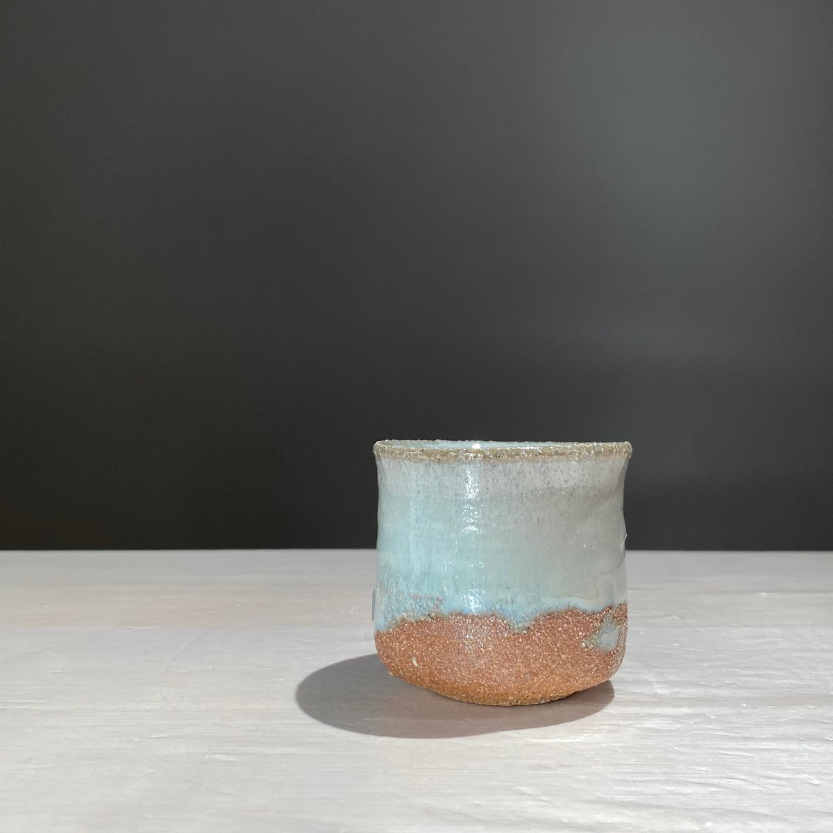 51-2 斑唐津ぐい呑 伊藤明美 | ryoisseki-online by うつわや涼一石