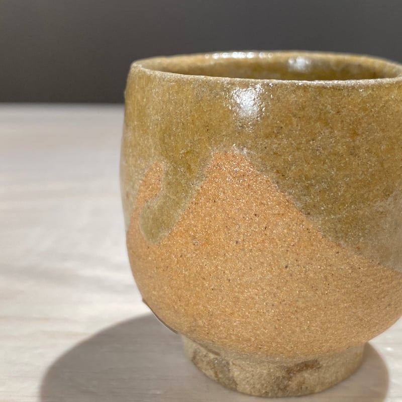 2508-2 青唐津ぐい呑 岸田匡啓 | ryoisseki-online by うつわや涼一石