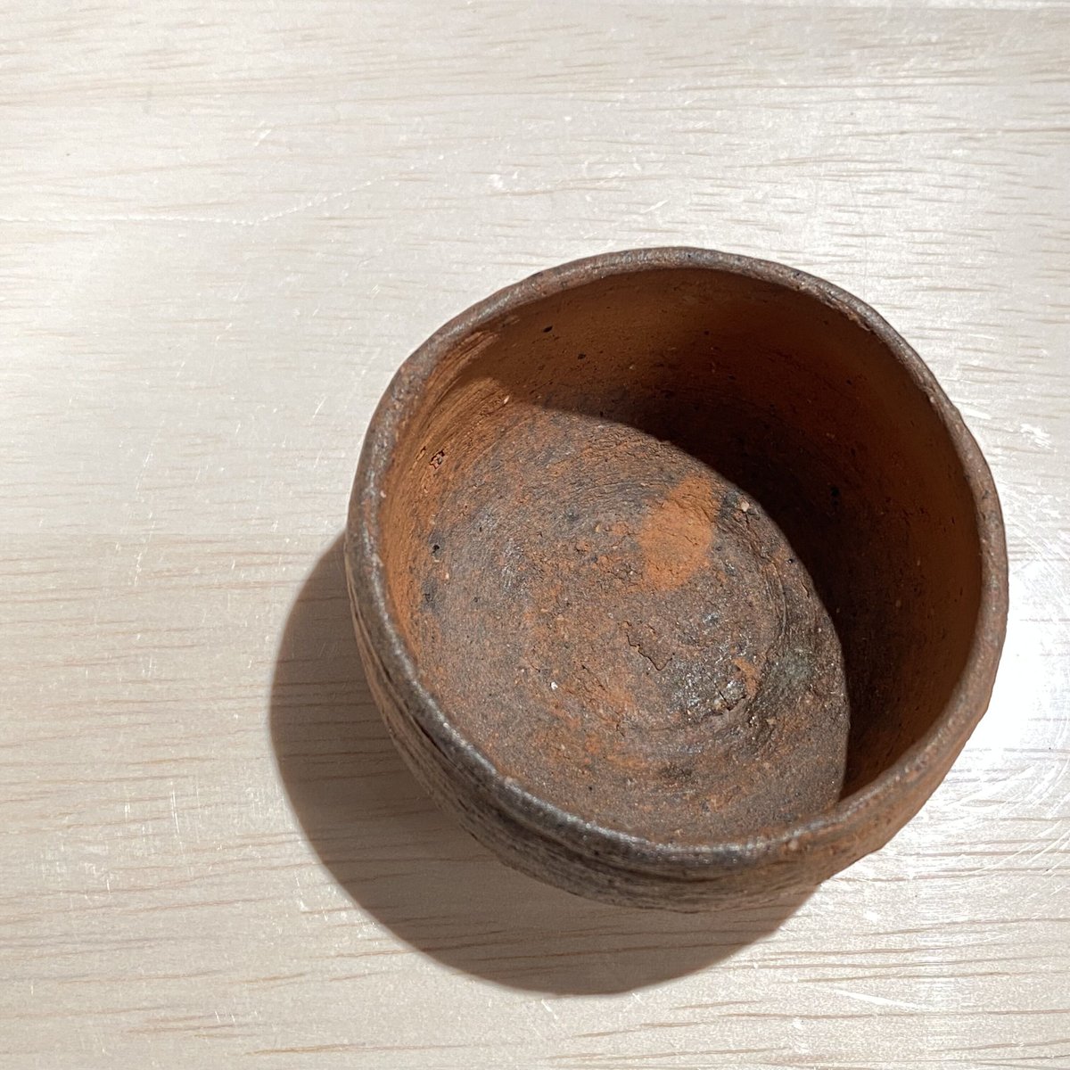 金重周作　伊羅保 茶椀 金重周作伊羅保 茶椀