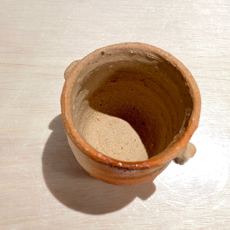2505-2 備前緋襷擂座ドクロ高台酒呑 佐藤雅國 | ryoisseki-online by