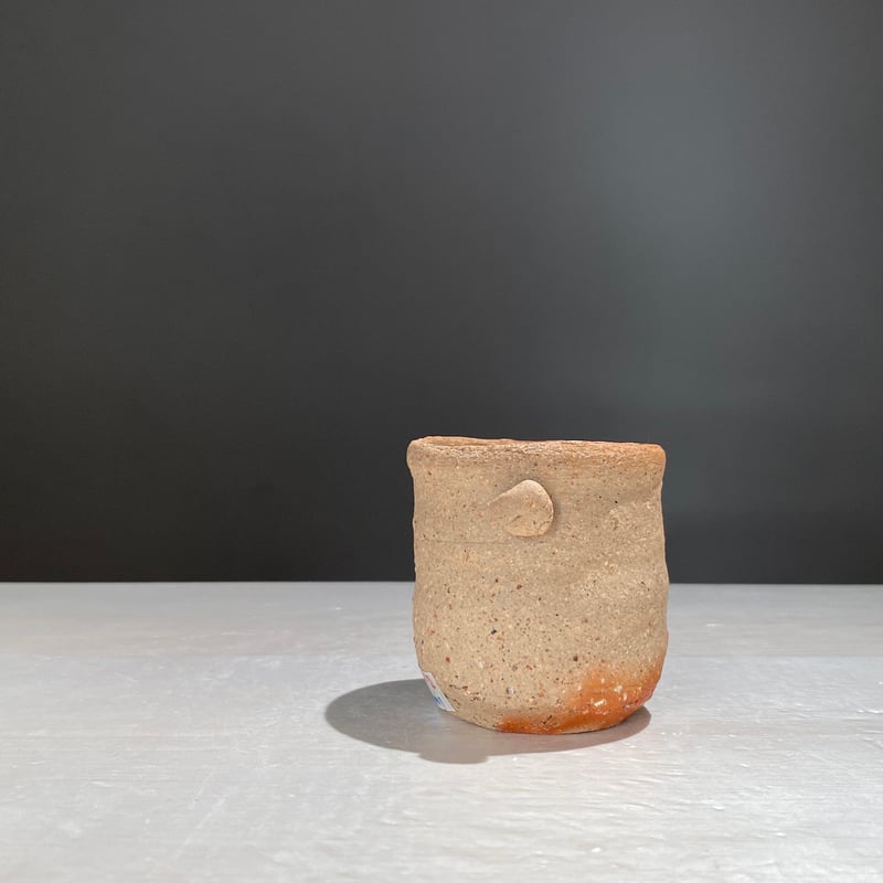 2505-2 備前緋襷擂座ドクロ高台酒呑 佐藤雅國 | ryoisseki-online by