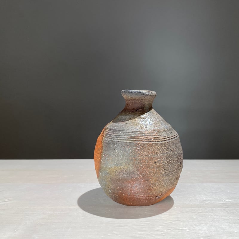 まろ出品 2505-20 備前窯変直線文徳利 佐藤雅國 | ryoisseki-online by うつ