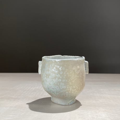 【8/30まで】川瀬隆一郎　ぐい呑み　井戸　七角盃　共箱　共布　栞付き 8/30まで】川瀬隆一郎 ぐい呑み 井戸 七角盃 共箱 共布 栞付き