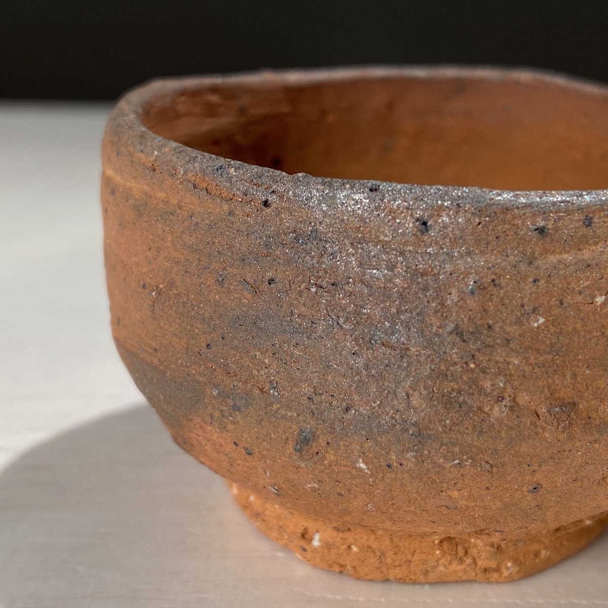 金重周作　伊羅保 茶椀 金重周作 伊羅保 茶椀