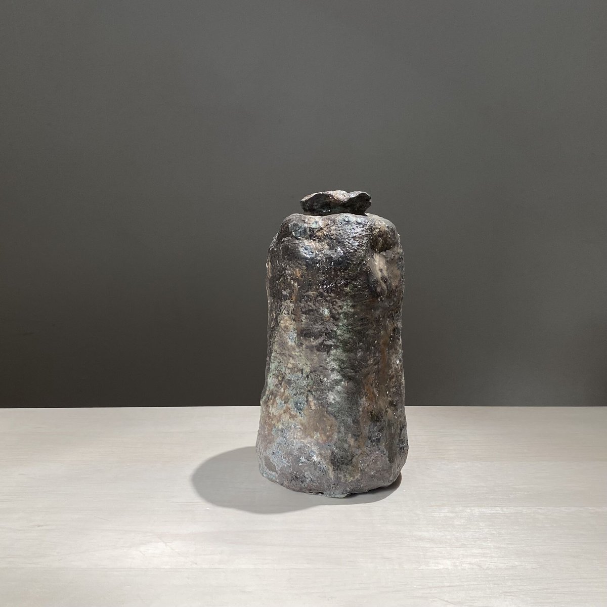 羽石修二　炭化花器 羽石修二炭化花器