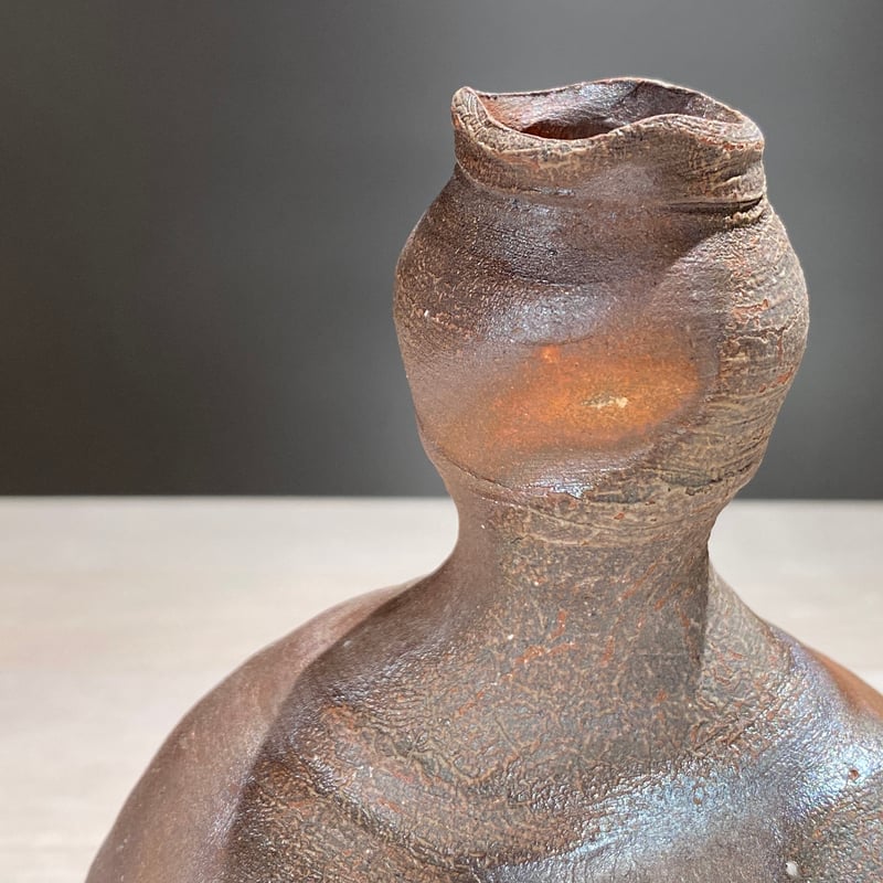 2504-2 備前瓢徳利 中村和樹 | ryoisseki-online by うつわや涼一石