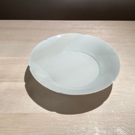 青秞輪花六寸皿5客 徳永遊心｜輪花つなぎ 6寸皿（プレート）【和食器】【九谷青窯