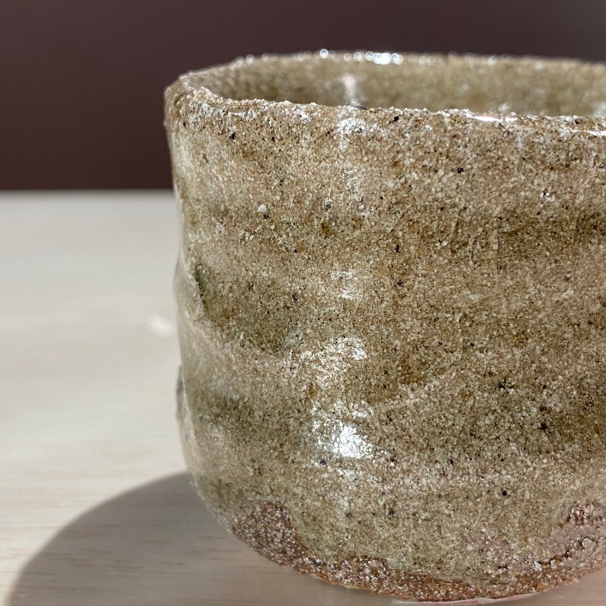 2404-5 彫唐津ぐい呑 水谷渉 | ryoisseki-online by うつわや涼一石