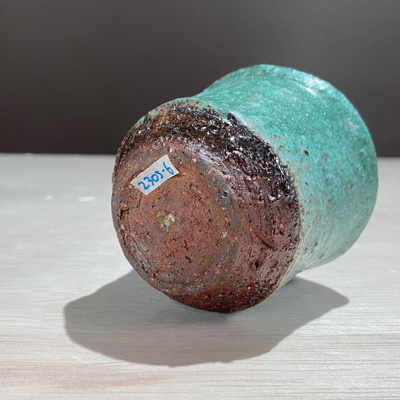 2305-6 萌葱ぐい呑 川上清美 | ryoisseki-online by うつわや涼一石