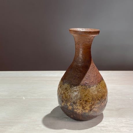 備前焼 金重有邦作 扁徳利 備前焼 金重有邦作 扁徳利