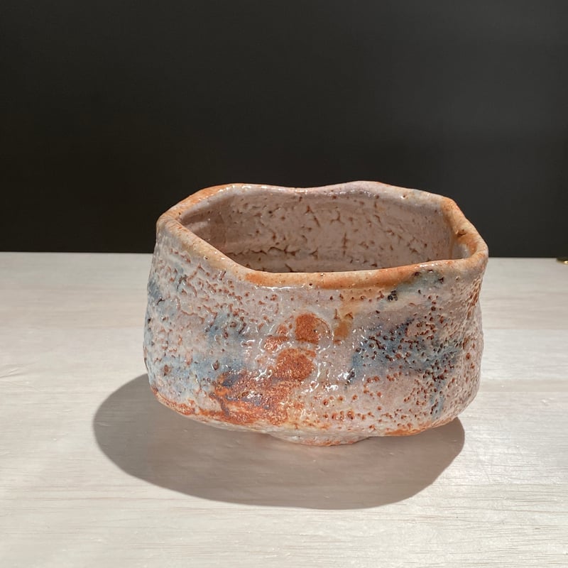 志野焼茶碗 竹徳窯 共箱入り 志野焼茶碗 竹徳窯 共箱入り