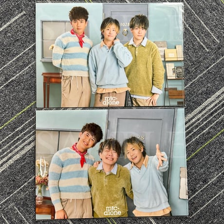 mic-alone マイクアローン 写真集 直筆サイン入り 2冊 クリアファイル マカロンショップ -mic-alone Official Webshop-