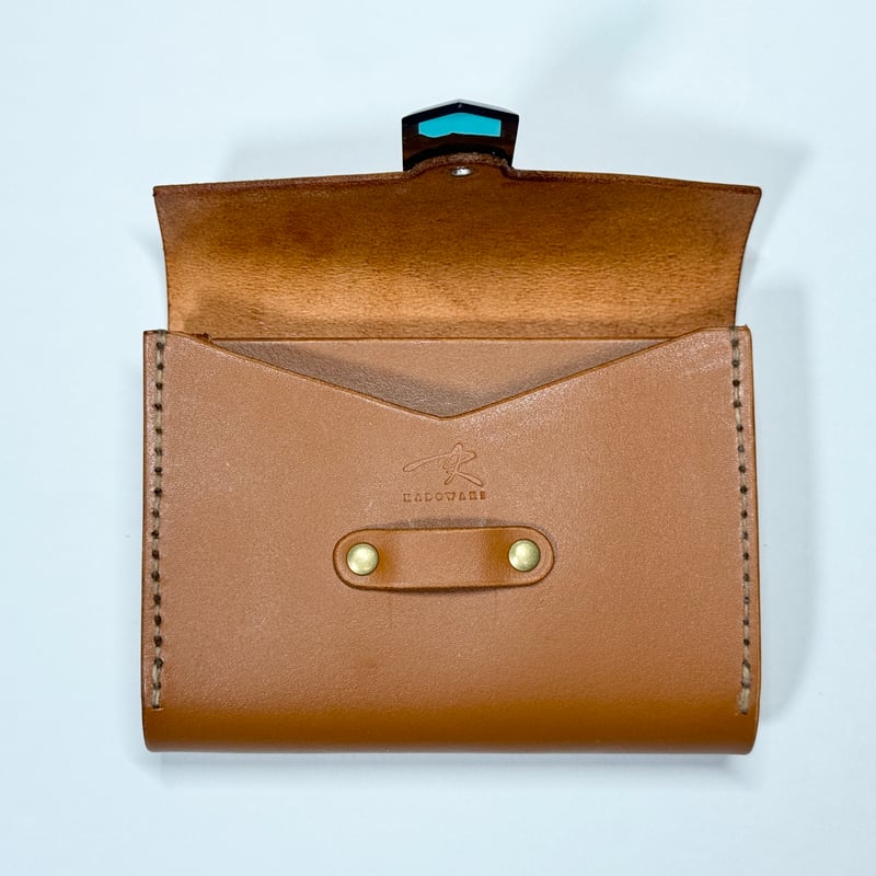 Leather Wood Resin business card case L7 | KADO