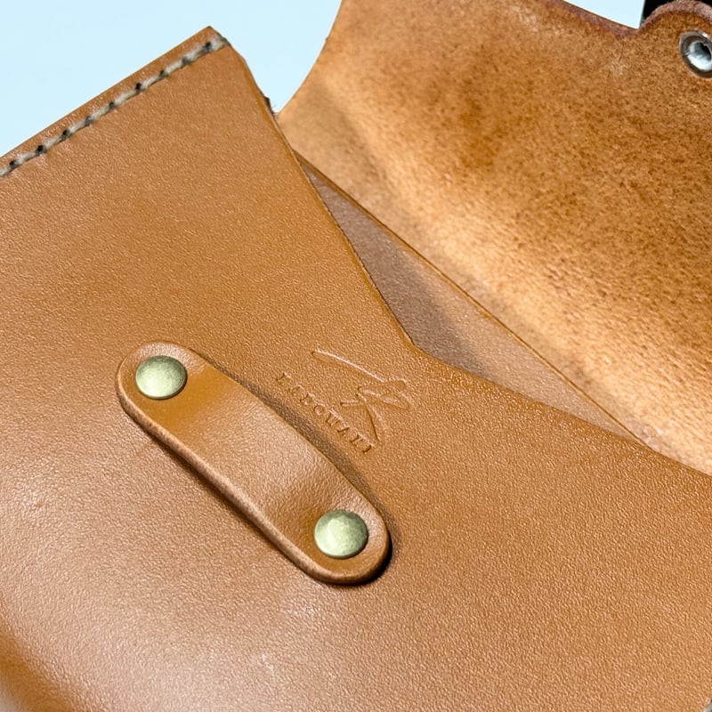 Leather Wood Resin business card case L7 | KADO