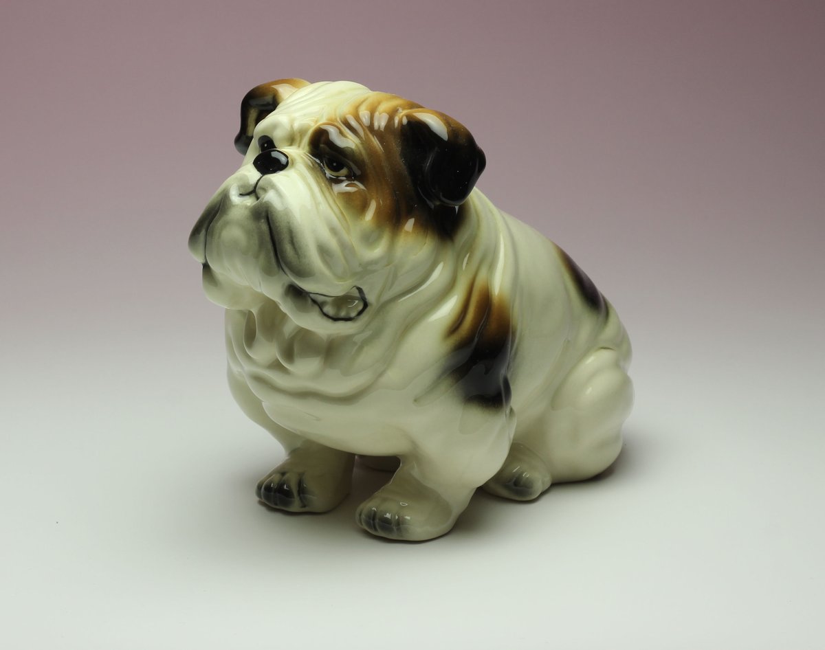 ガラス製 ブルドッグ イヌ 犬 置物 インテリア オブジェ 置物 フレンチ
