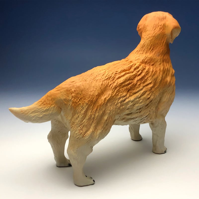 樹脂製 犬置物 ゴールデンレトリバー ドッグフィギュア レジン 樹脂製 犬置物 ゴールデンレトリバー ドッグフィギュア レジン