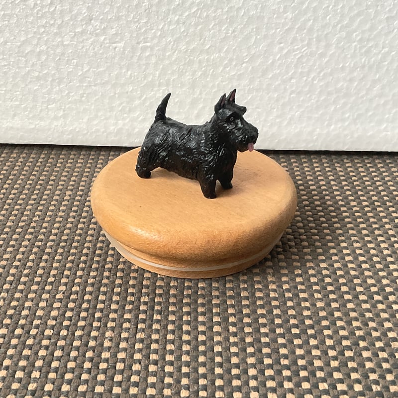 アンティーク 黒いスコティッシュテリア フィギュリン 【公式通販】
