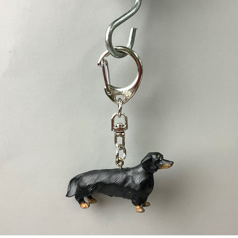 ダックスフントブラック＆タン キーホルダー | Haniibaaz