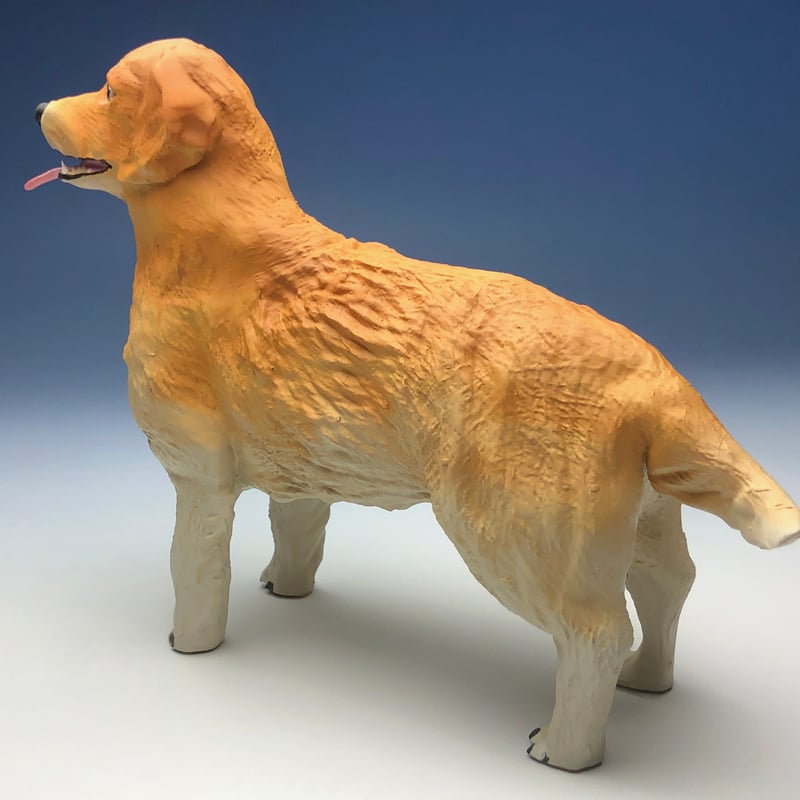 樹脂製 犬置物 ゴールデンレトリバー ドッグフィギュア レジン 樹脂製 犬置物 ゴールデンレトリバー ドッグフィギュア レジン