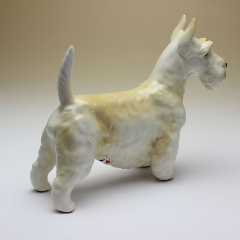 陶器犬置物 スコティッシュテリア ウイートン 小麦 小 | Haniibaaz