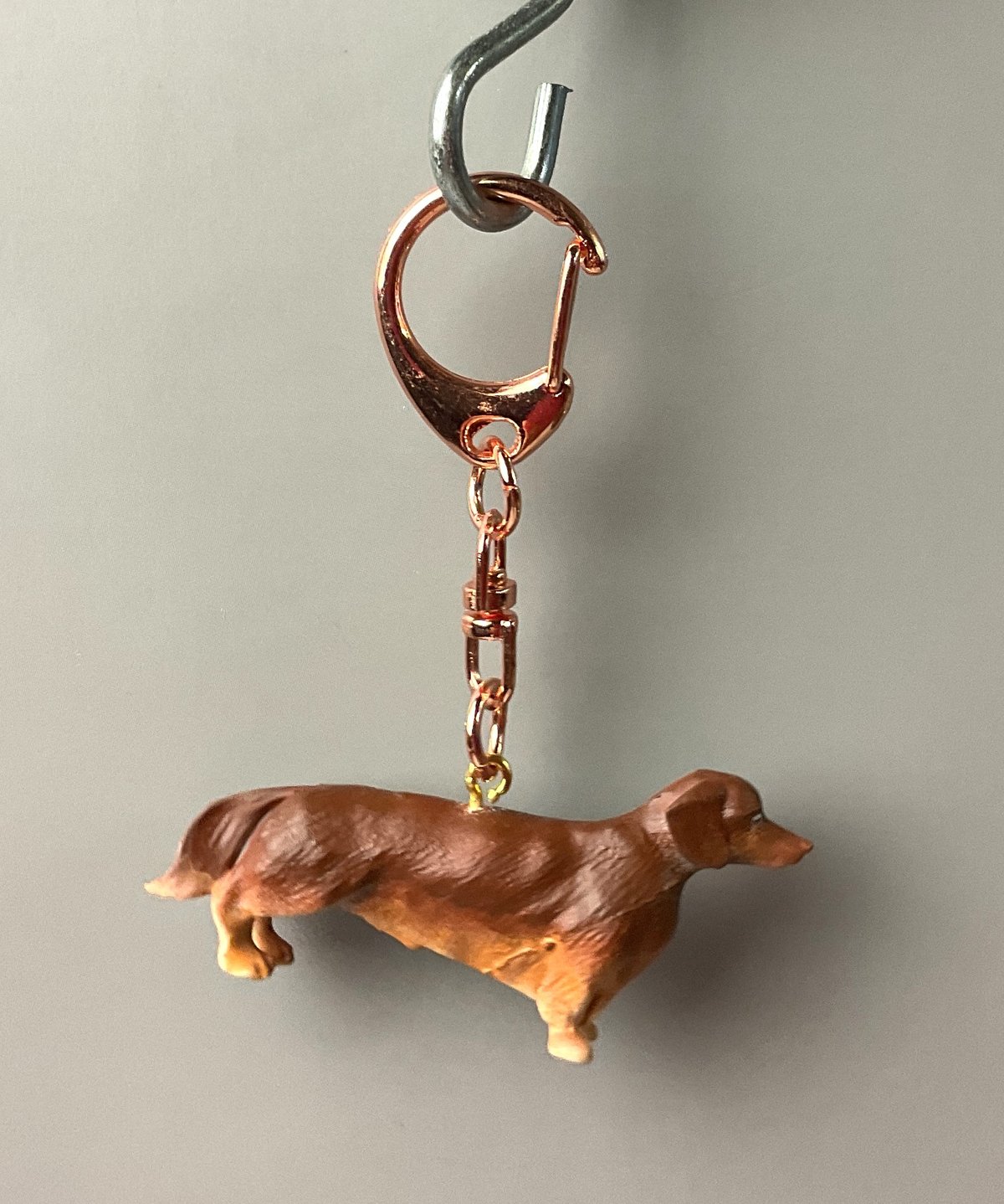 ち*♪様 木彫り ダックスフント(レッド) ち*♪様 木彫り ダックス