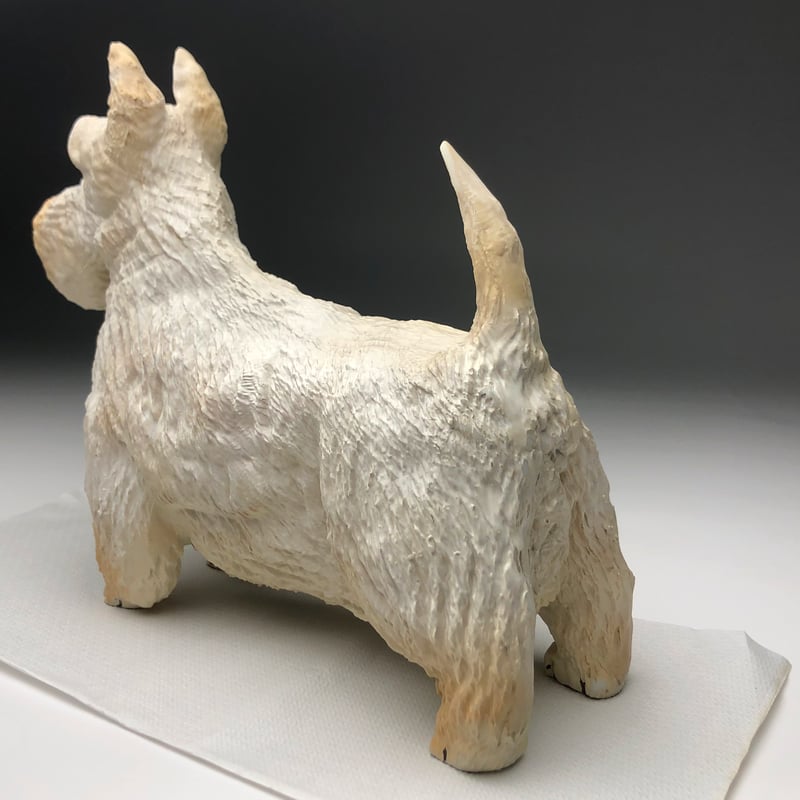 【美品】スコティッシュテリア　陶器　置物　インテリア　工芸品　美術品　A2622 美品】スコティッシュテリア 陶器 置物 インテリア 工芸品 美術品 A2622