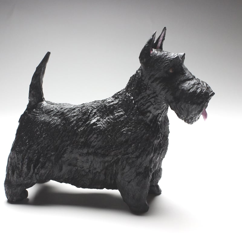 犬置物 スコティシュテリア 【ウィートン/ ブラック/ ブリンドル